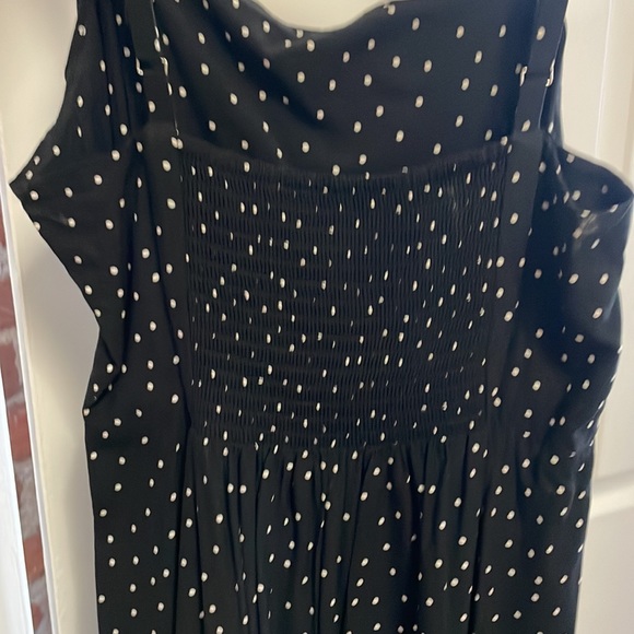 Gap Midi length black and white Polka Dot Dress size M - Picture 2 of 4